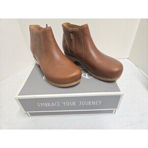 Dansko Women's Barbara Low Bootie Tan Size 41 US 10.5-11 NEW